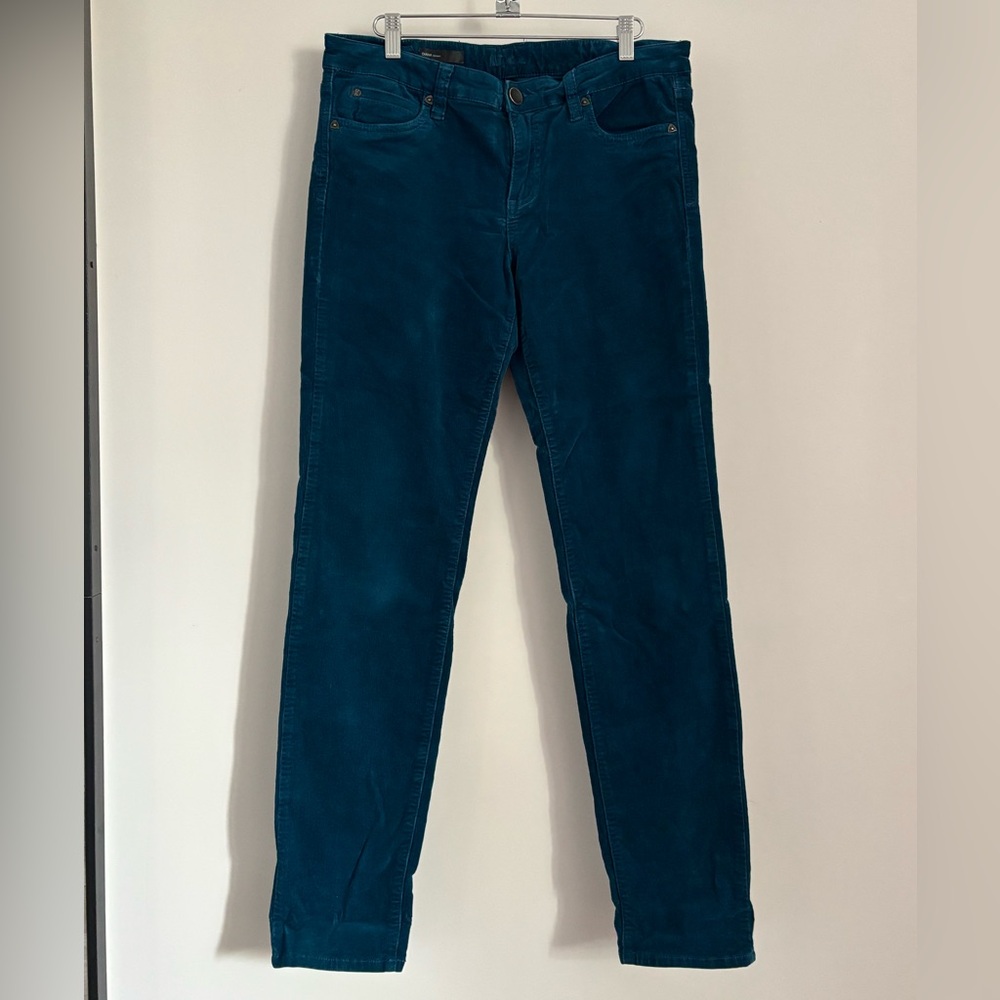 Kut from the Kloth Women's Teal Corduroy Pants